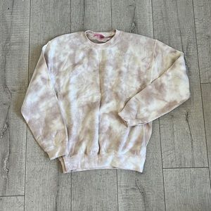 Tie Dye Crew Neck Sweater